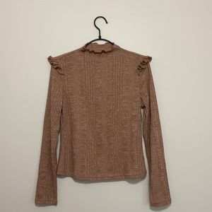 2/15$ NWOT SHEIN mock neck ribbed long sleeve